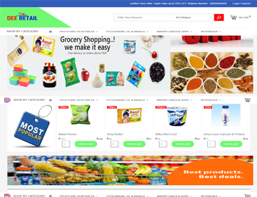 Dee retail best online grocery store